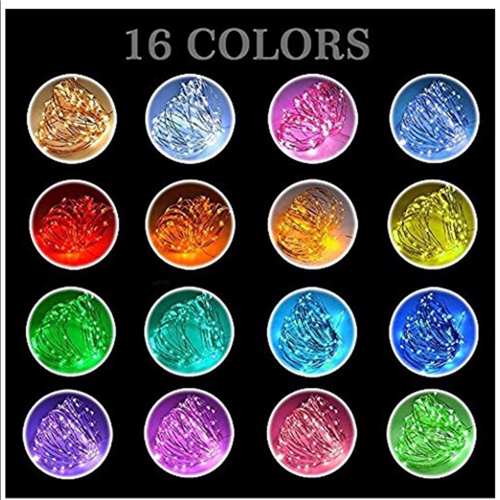 LED String Lights,Battery Powered Multi Color Cha - Picture 6 of 7